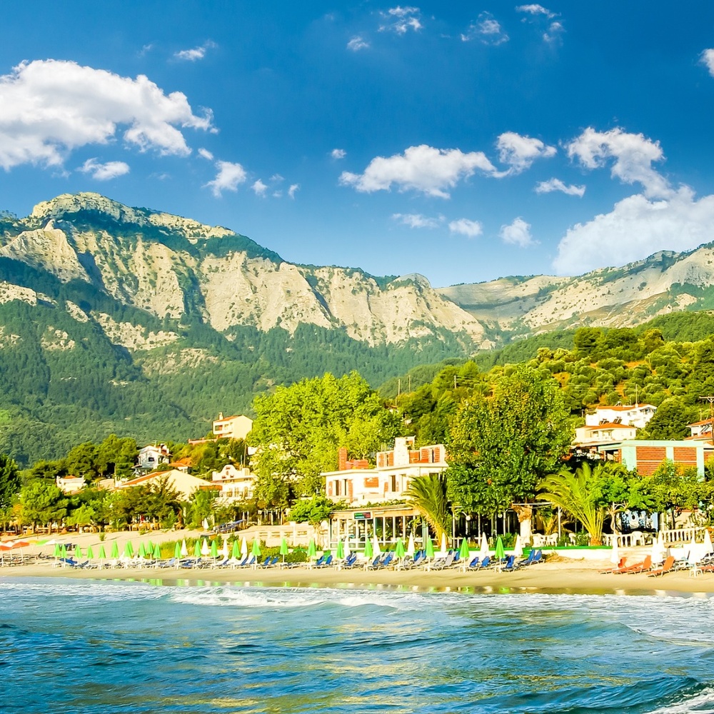 Skala Panagia Thassos – Golden Beach, plajă cu nisip fin și ape turcoaz